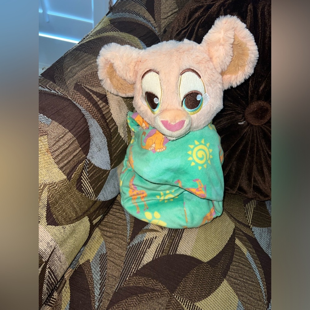 Disney Parks Babies Nala‎ Plush With Blanket Sling Bag Pouch stuffed animal